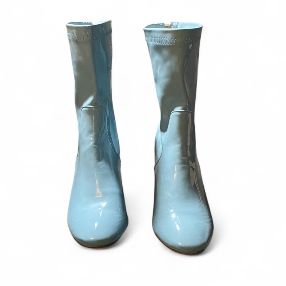 • Eveline Nunes • Sky Blue Heeled Boots - Picture 2 of 4